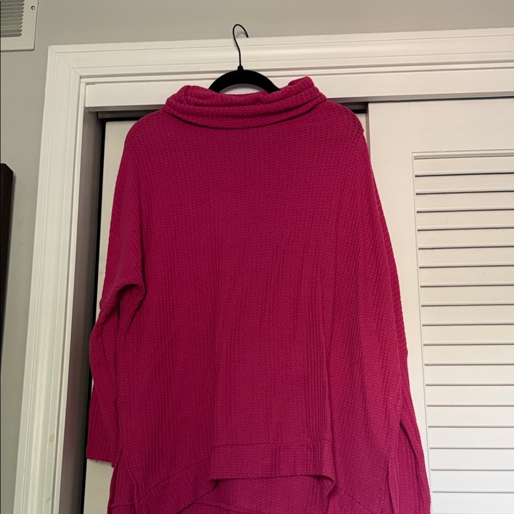 Amazon Women's Fuchsia Cowl Neck Sweater